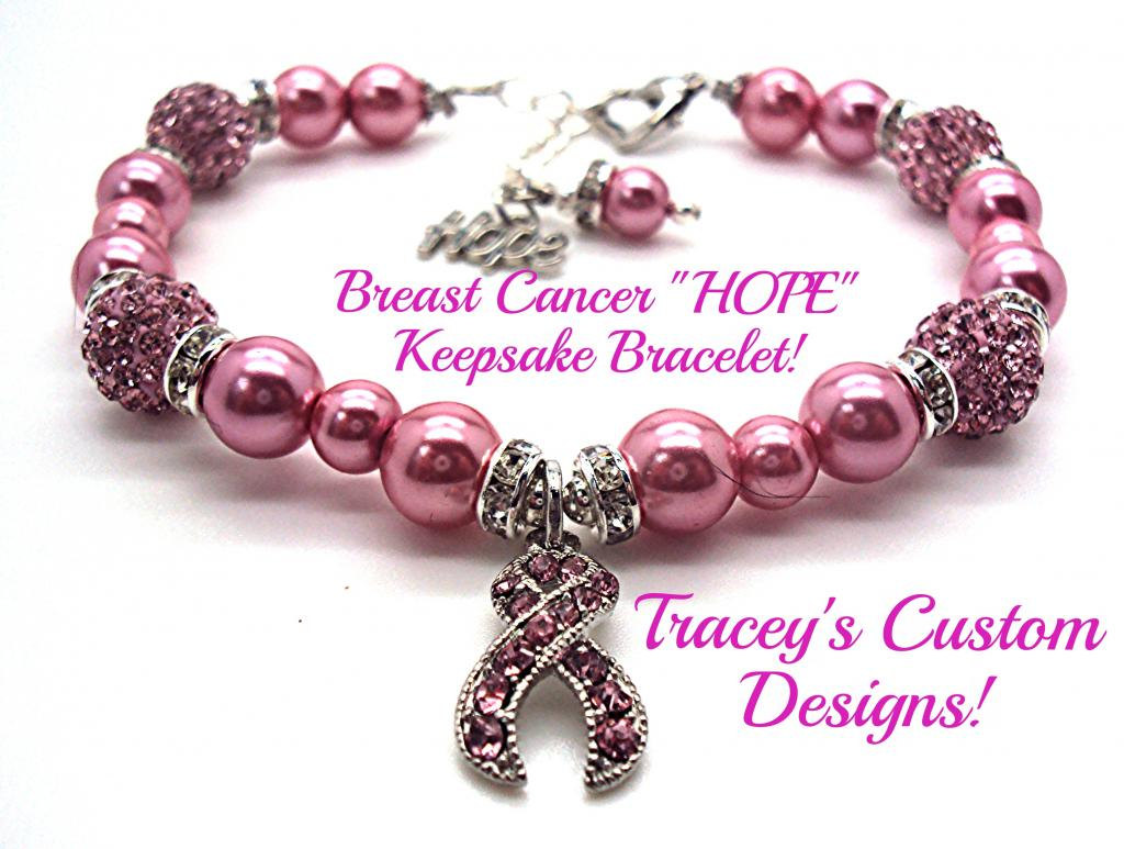 40+ Personalized Breast Cancer Awareness Bracelets PNG