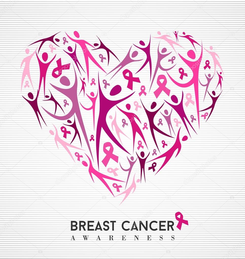 18+ Breast Cancer Awareness Ribbon With Heart Gif