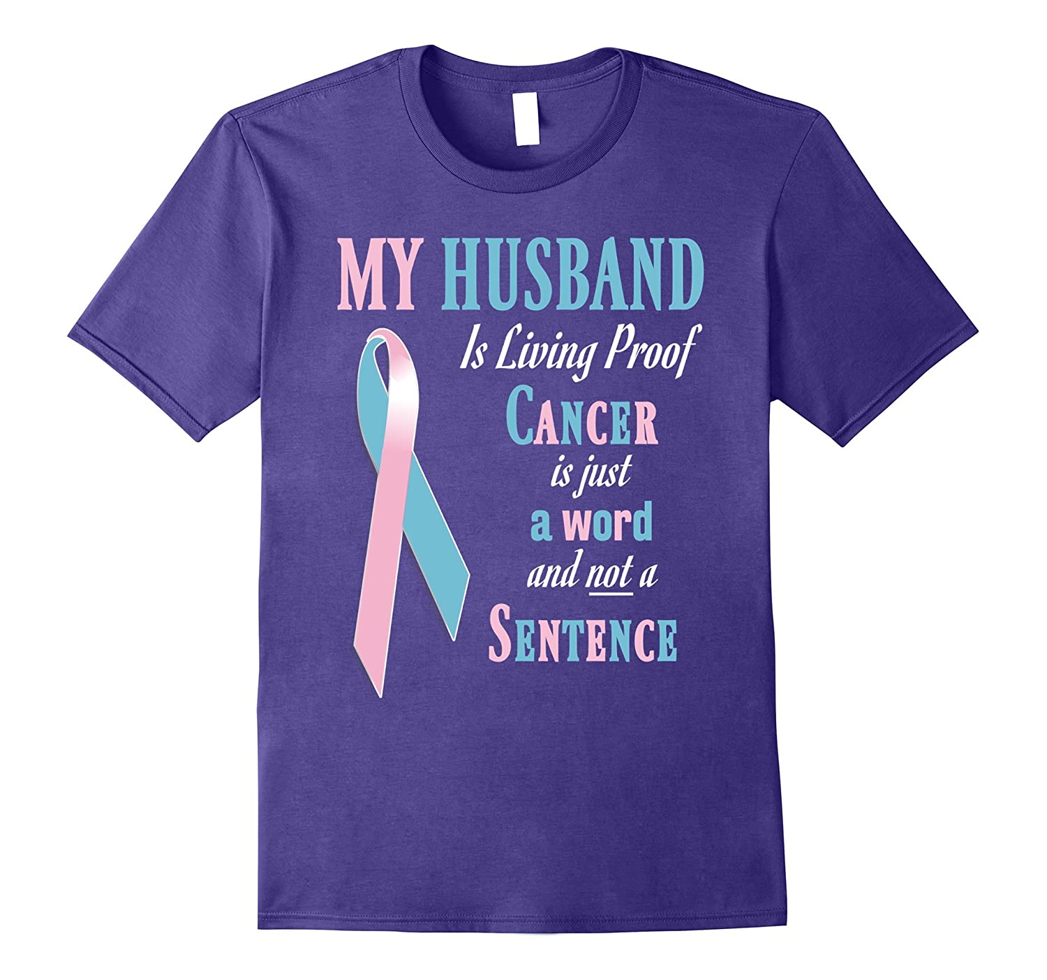 Pink Ribbon Breast Cancer Awareness T-Shirts (Husband)-T ...